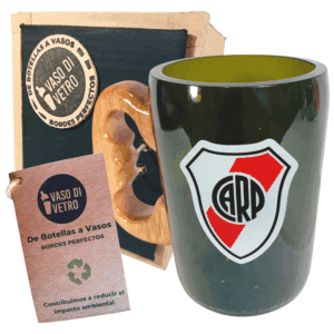 Chopp River Plate de botella de vidrio cortada VASODIVETRO