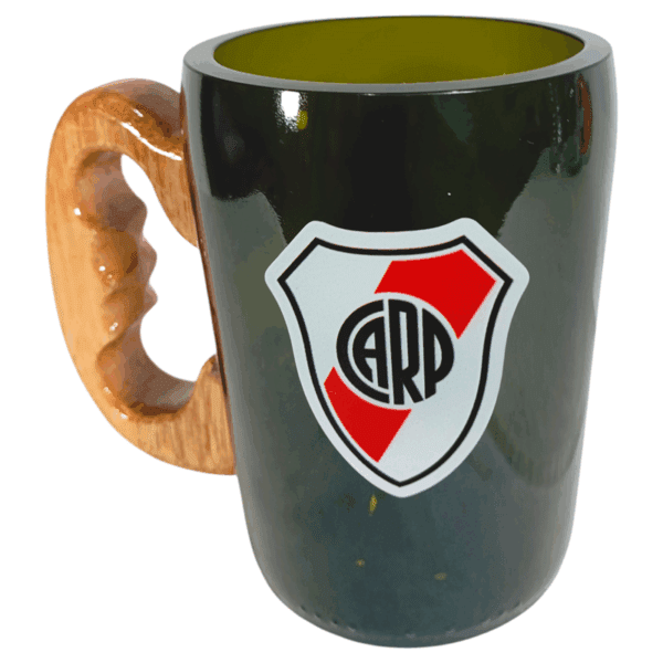 Chopp River Plate de botella de vidrio cortada VASODIVETRO