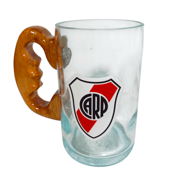 Chopp River Plate de Botella Cortada con Vinilo UV - VASODIVETRO
