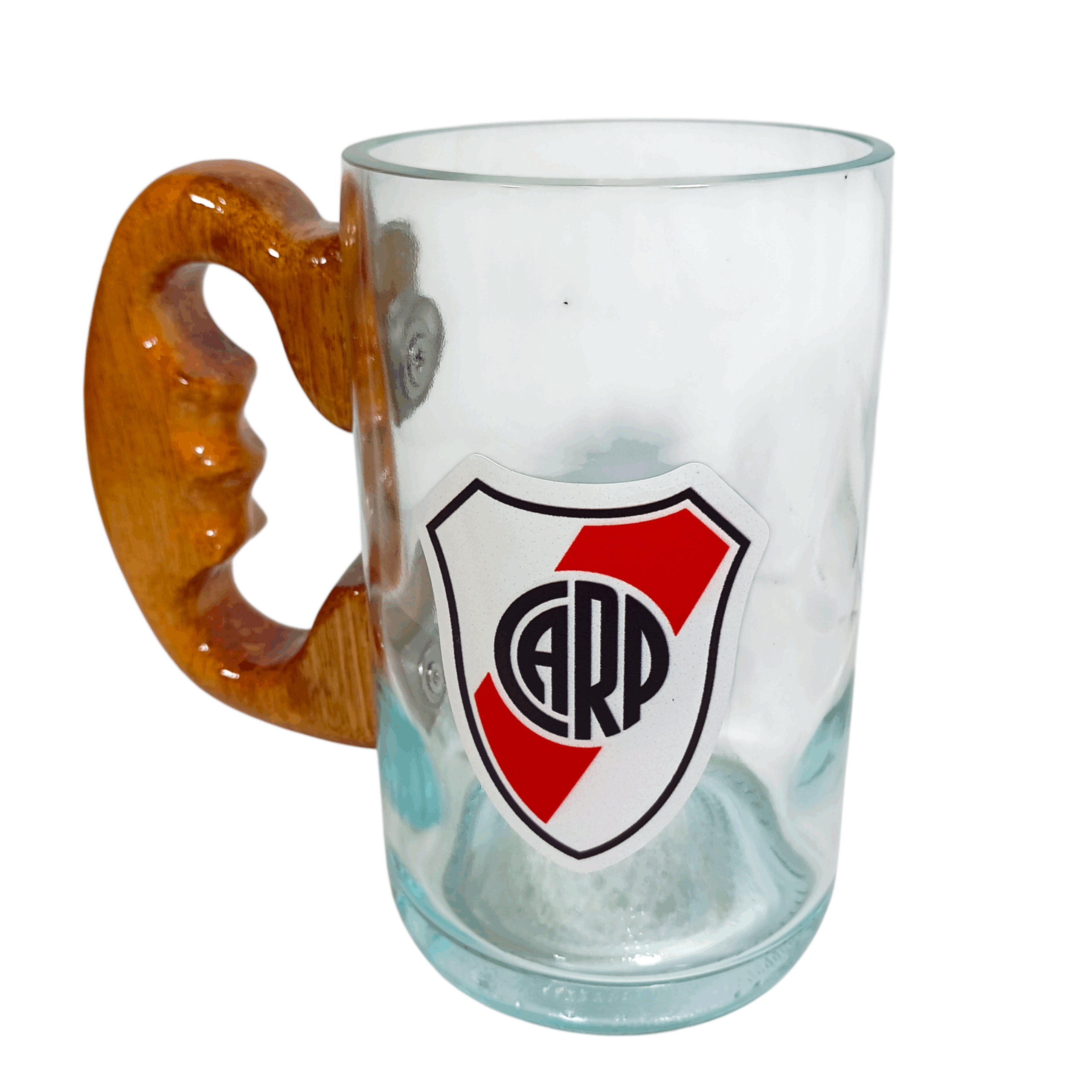 Chopp River Plate de Botella Cortada con Vinilo UV - VASODIVETRO