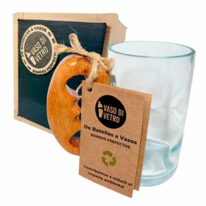 Chopp de botella cortada Trasparente para regalar. Hecho por VASODIVETRO