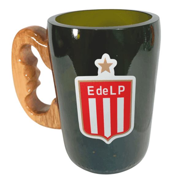 Chopp Verde de Estudiantes de La Plata de botella cortada Vasodivetro