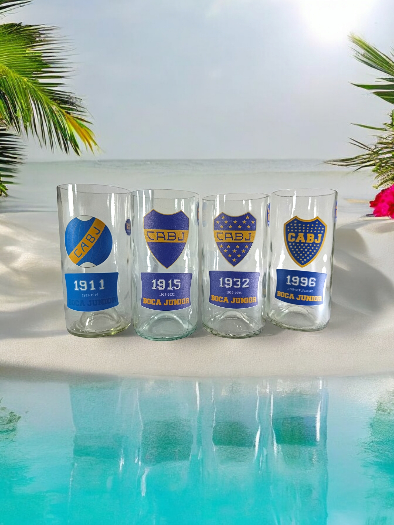 Set de 4 Vasos Coleccionables de Boca Junior - VASODIVETRO - Imagen 6