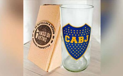 Vaso Boca Junior de Botella Reciclada