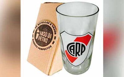 Vaso de River Plate Artesanal