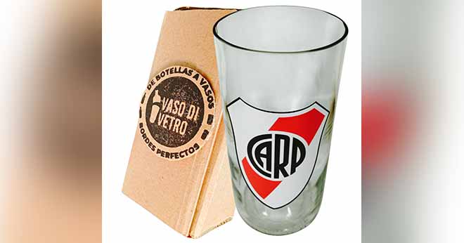 Regalo Original Vaso River vinilo gama media laqueado VASODIVETRO La Plata