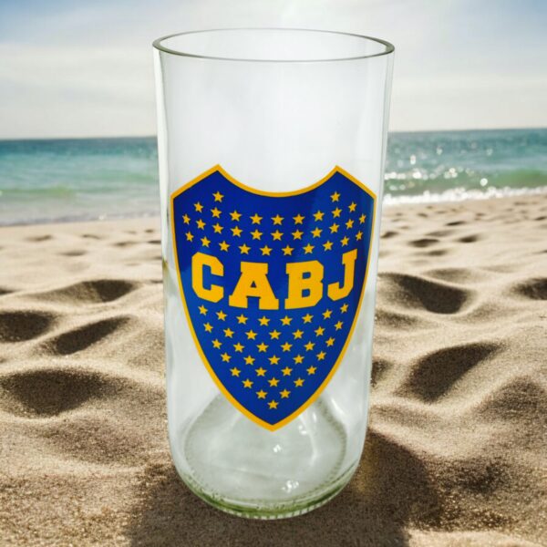 Regalo Original Vaso BOCA vinilo gama media laqueado VASODIVETRO La Plata