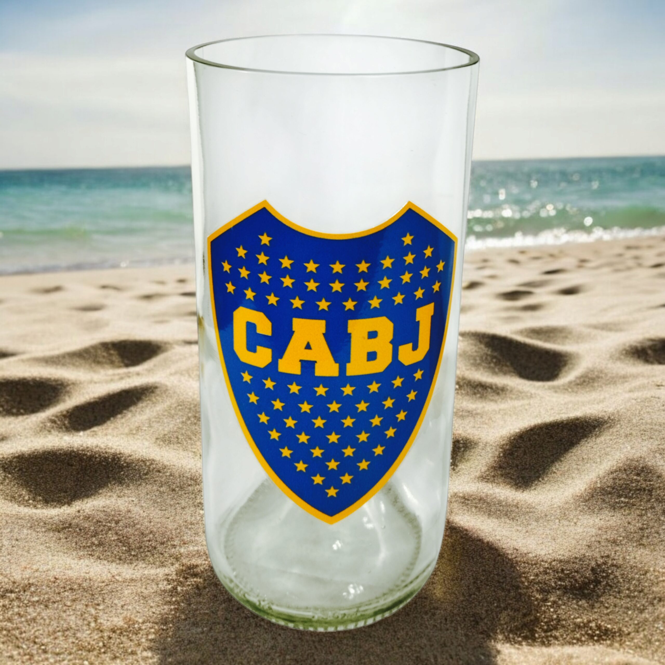 Regalo Original Vaso BOCA vinilo gama media laqueado VASODIVETRO La Plata