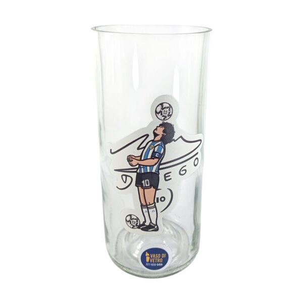 Regalo Original Vaso DIEGO MARADONA + FIRMA VASODIVETRO La Plata