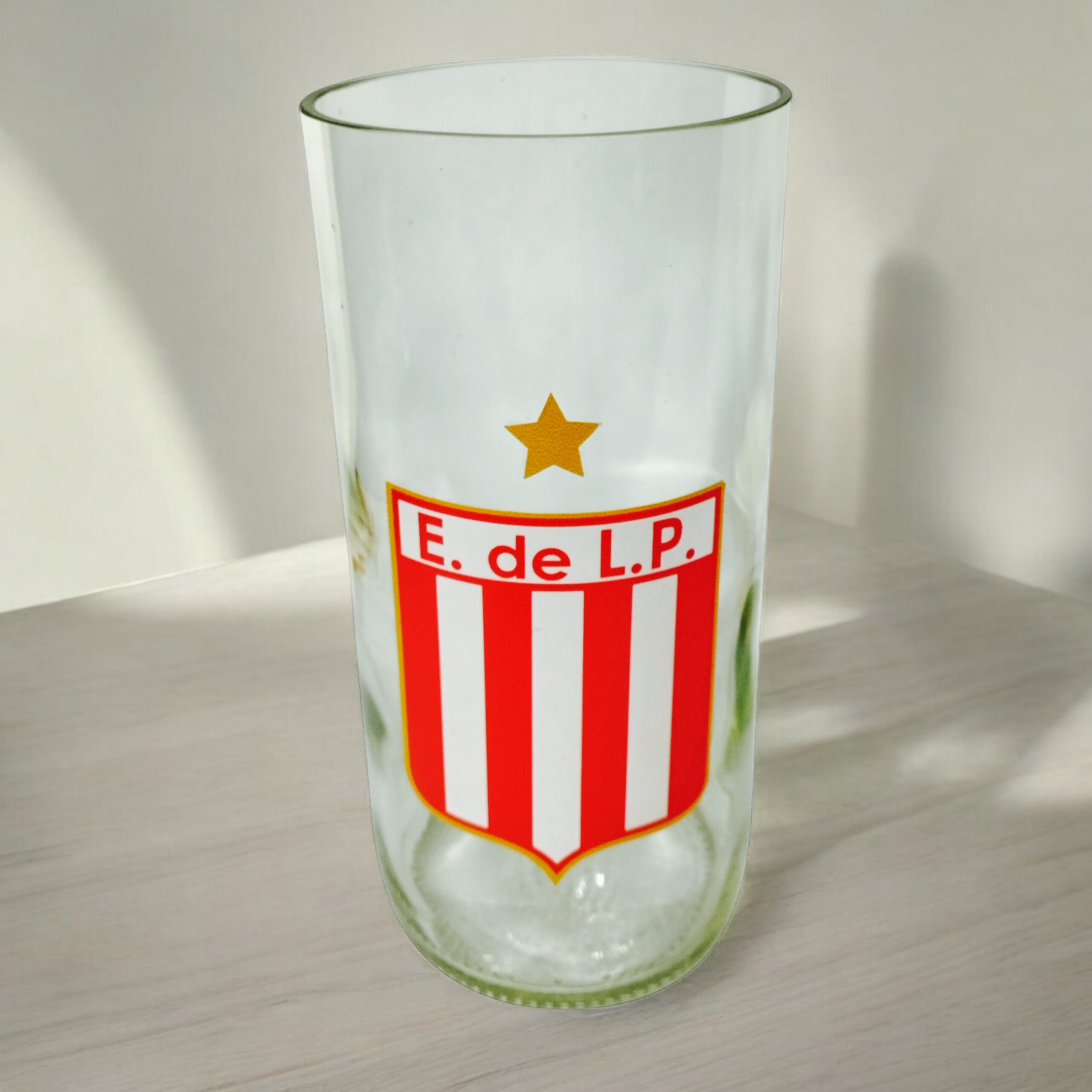 Regalo Original Vaso Estudiantes de la plata vinilo gama media laqueado VASODIVETRO La Plata