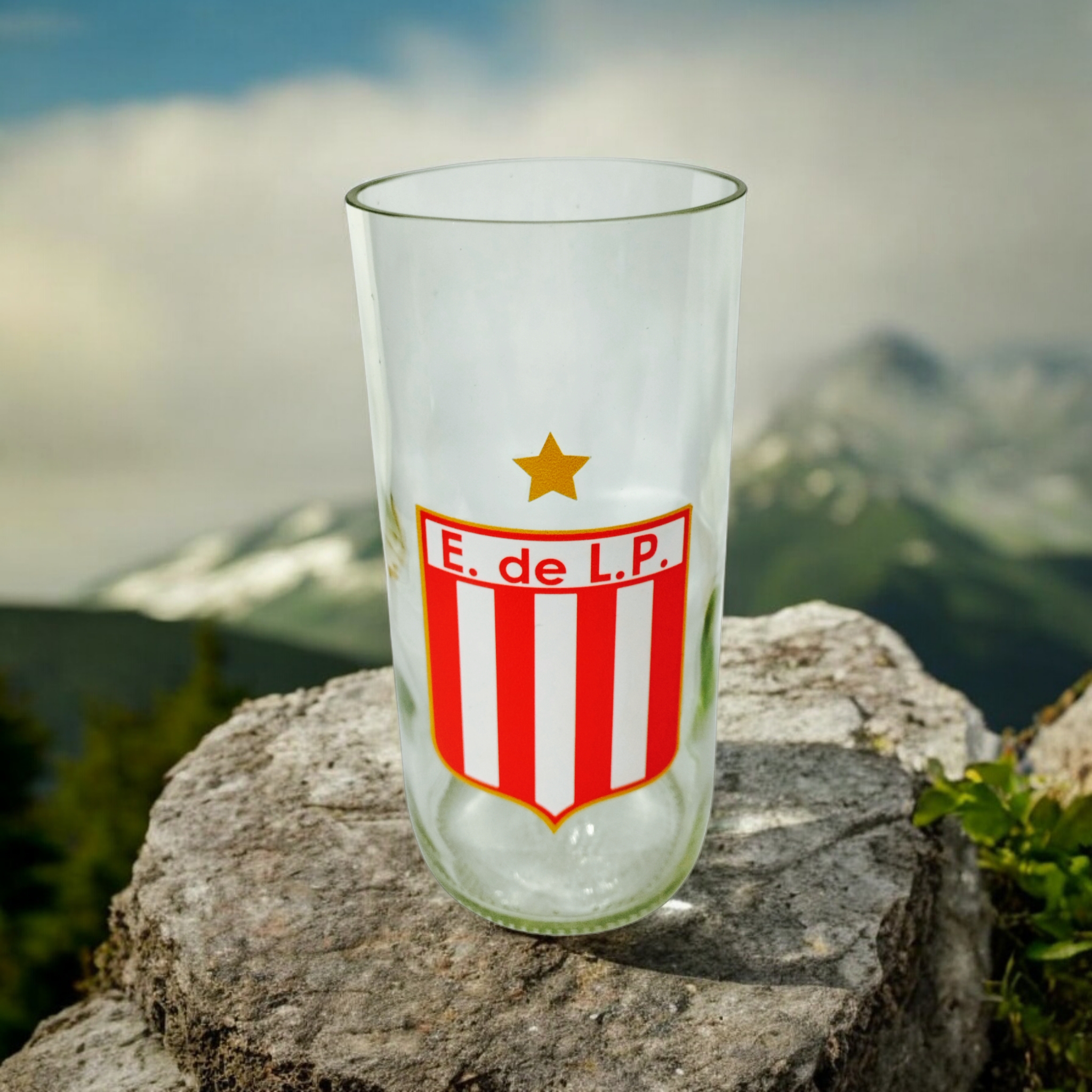 Regalo Original Vaso Estudiantes de la plata vinilo gama media laqueado VASODIVETRO La Plata