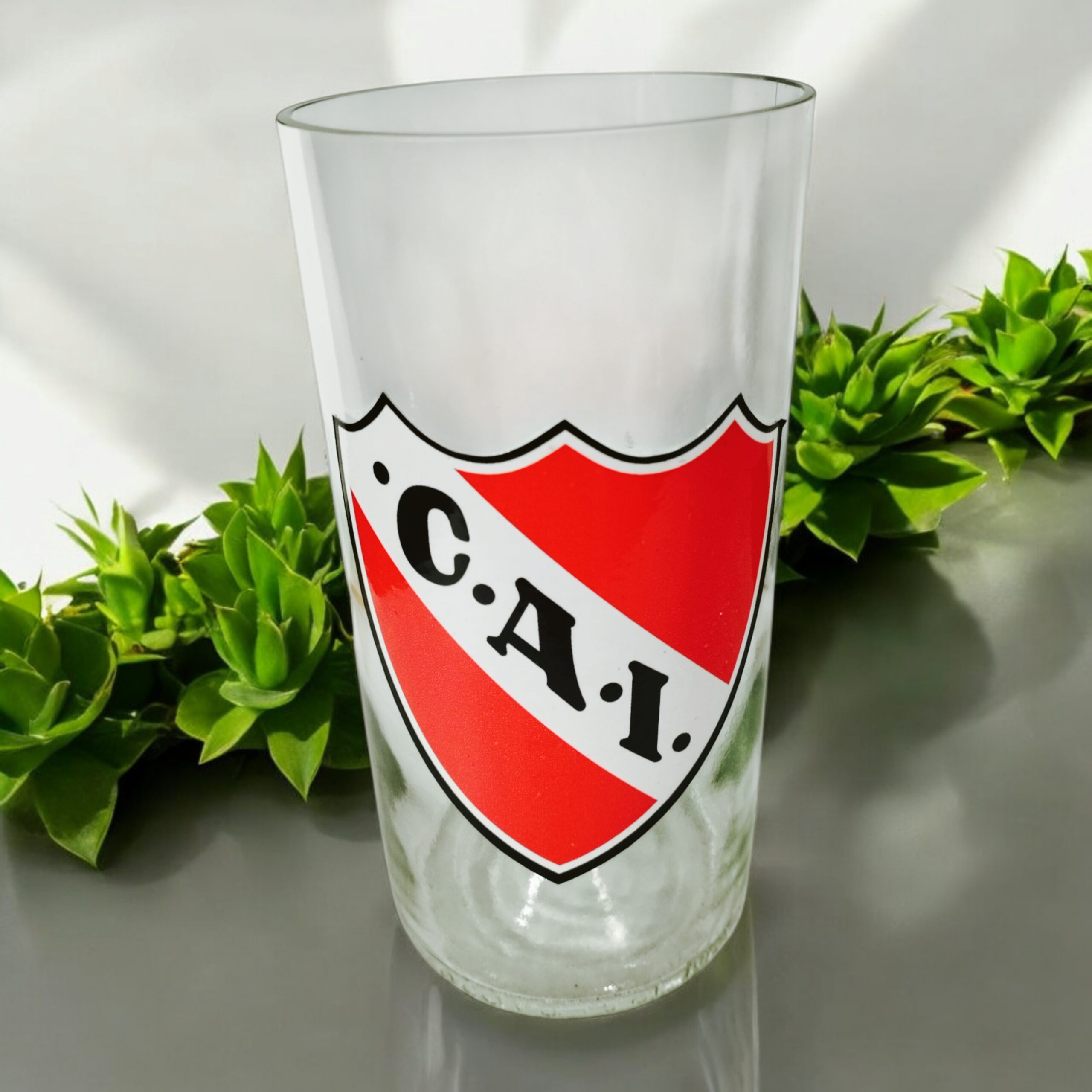 Regalo Original Vaso Independiente vinilo gama media laqueado VASODIVETRO La Plata