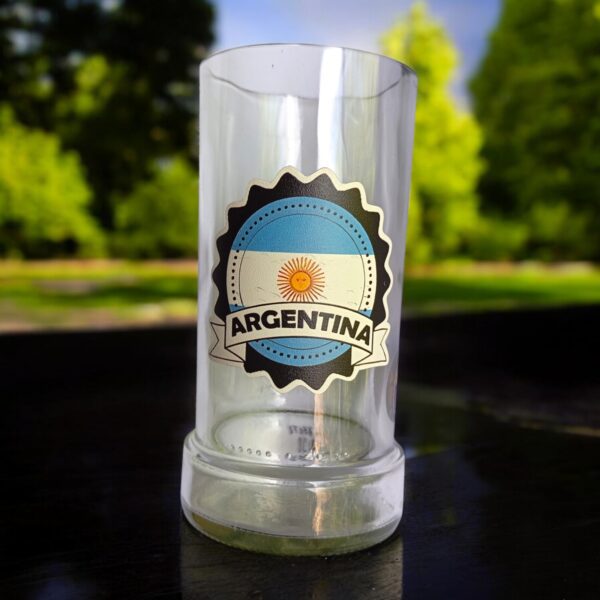 Regalo Original Vaso BANDERA ARGENTINA VASODIVETRO La Plata