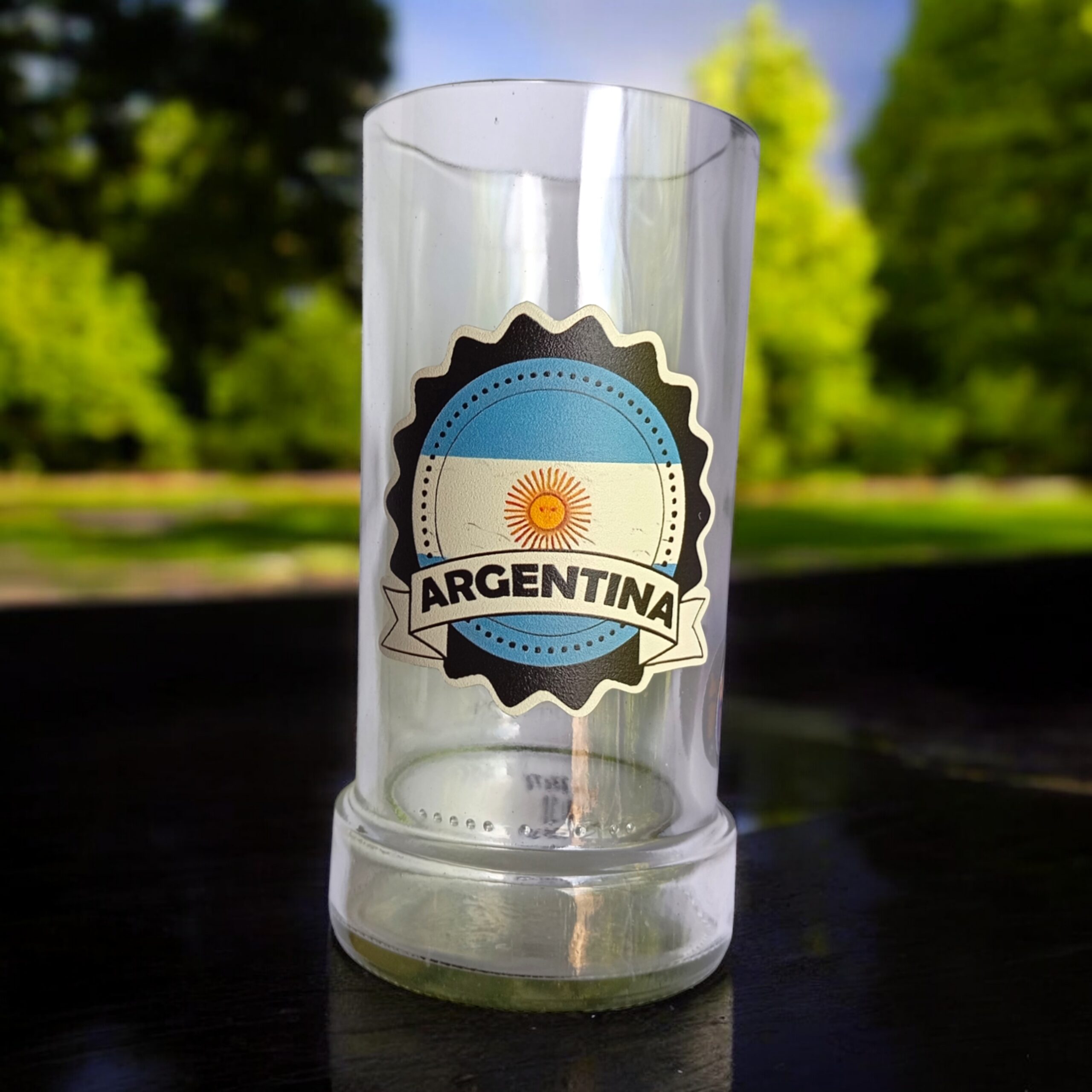 Regalo Original Vaso BANDERA ARGENTINA VASODIVETRO La Plata