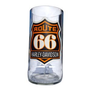 Regalo Original Vaso ROUTE 66 Harley Davidson VASODIVETRO La Plata