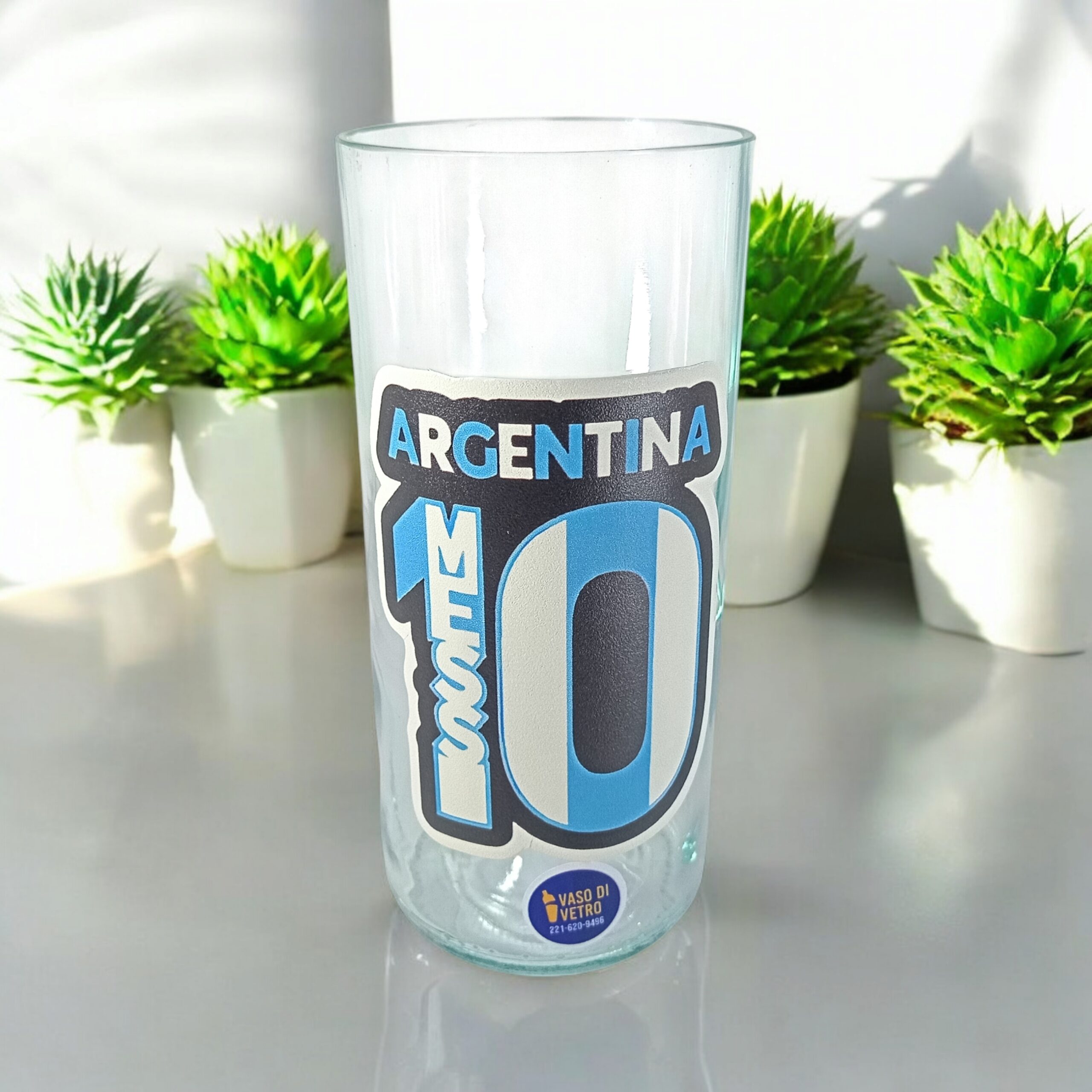 Regalo Original Vaso ARGENTINA la 10 VASODIVETRO La Plata