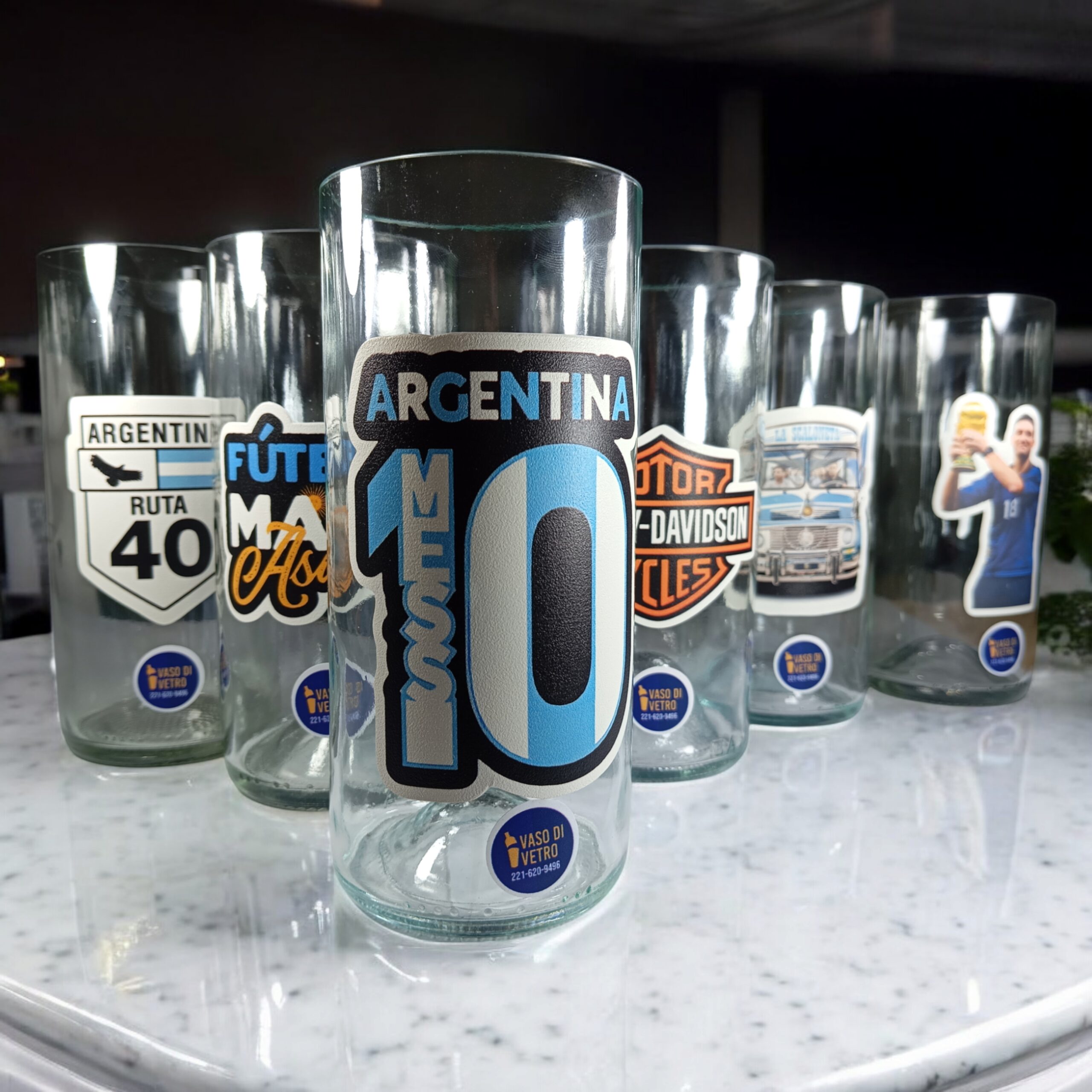 Regalo Original Vaso ARGENTINA la 10 VASODIVETRO La Plata