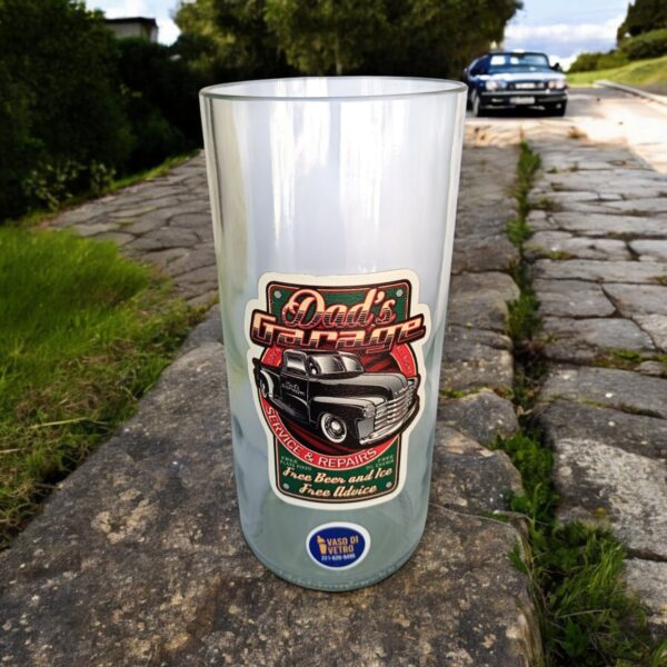 Regalo Original Vaso Auto Antiguo Dad Garage VASODIVETRO La Plata