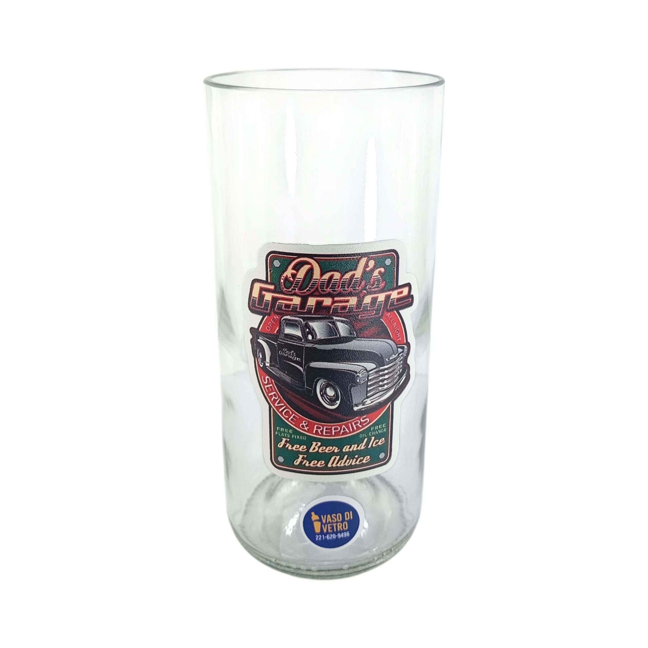Regalo Original Vaso Auto Antiguo Dad Garage VASODIVETRO La Plata