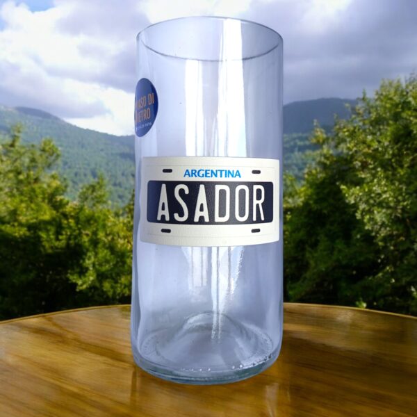 Regalo Original Vaso ASADOR CHAPA ARGENTINA VASODIVETRO La Plata
