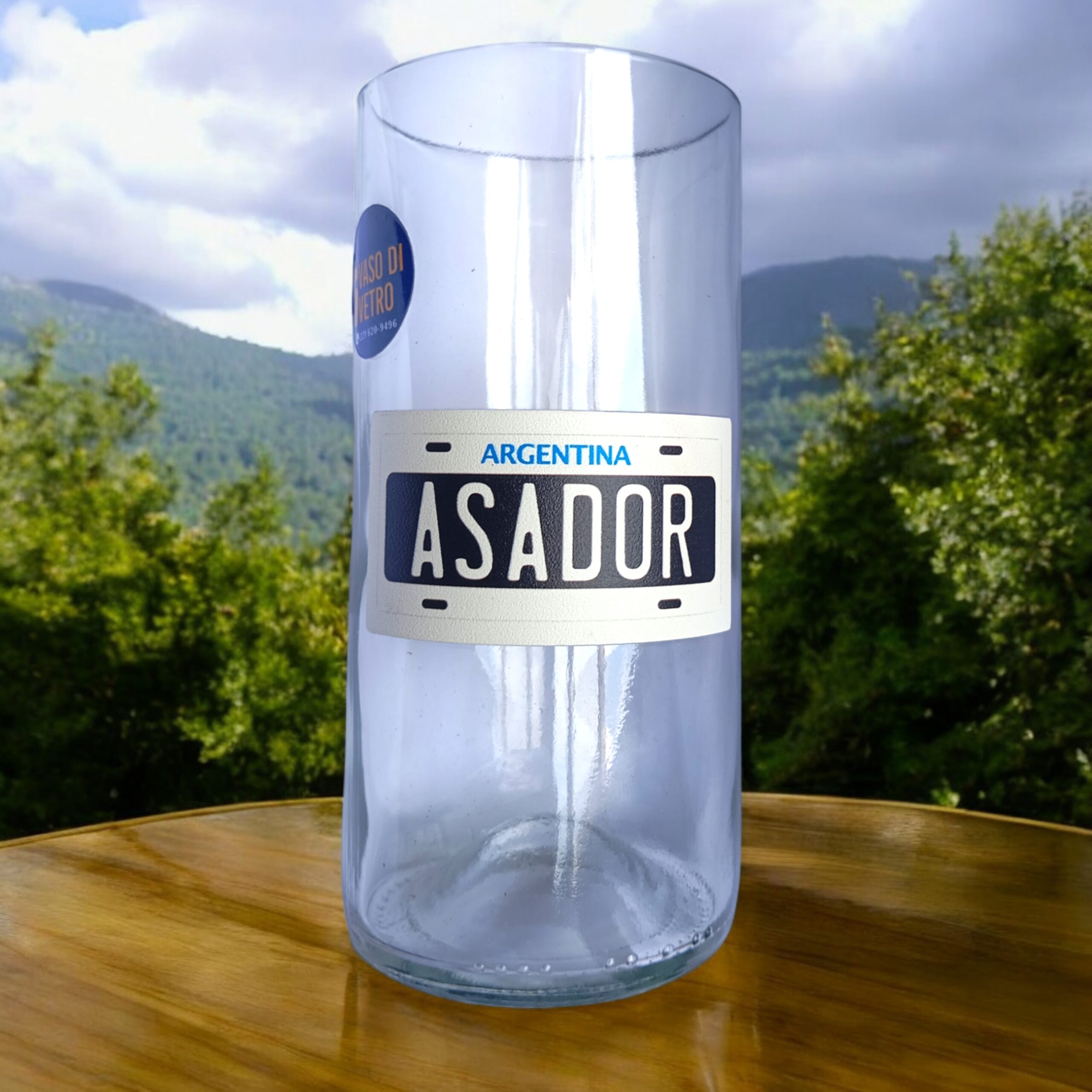 Regalo Original Vaso ASADOR CHAPA ARGENTINA VASODIVETRO La Plata