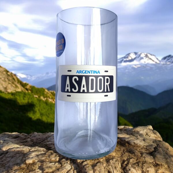Regalo Original Vaso ASADOR CHAPA ARGENTINA VASODIVETRO La Plata