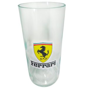 Vaso de Ferrari vasodivetro de botella reutilizada