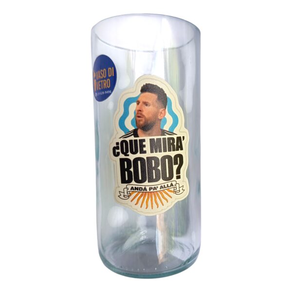 Regalo Original Vaso Messi que mira bobo VASODIVETRO La Plata