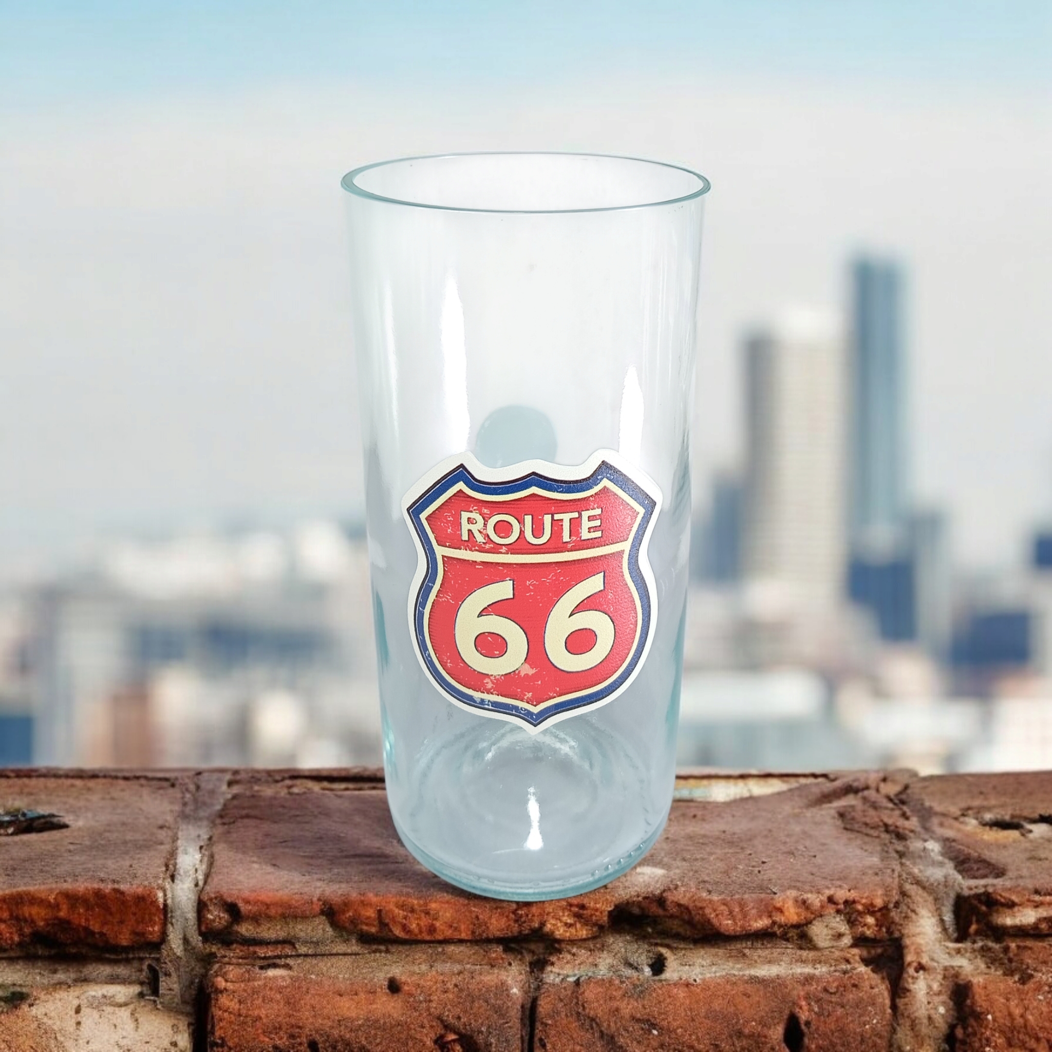 Regalo Original Vaso ROUTE 66 VASODIVETRO La Plata