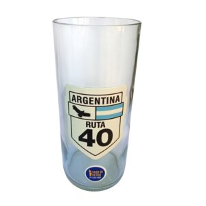 Regalo Original Vaso Ruta 40 Argentina VASODIVETRO La Plata