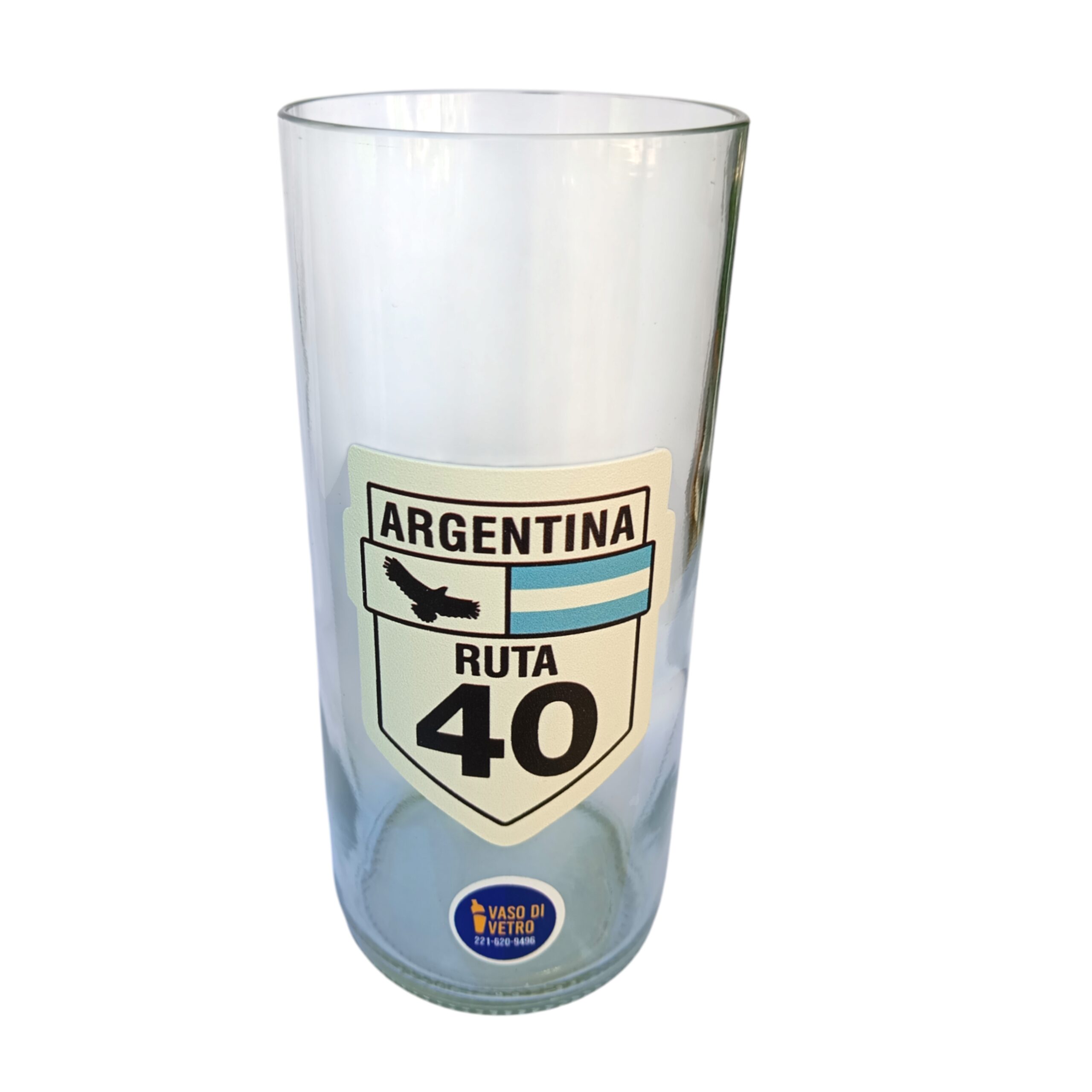 Regalo Original Vaso Ruta 40 Argentina VASODIVETRO La Plata