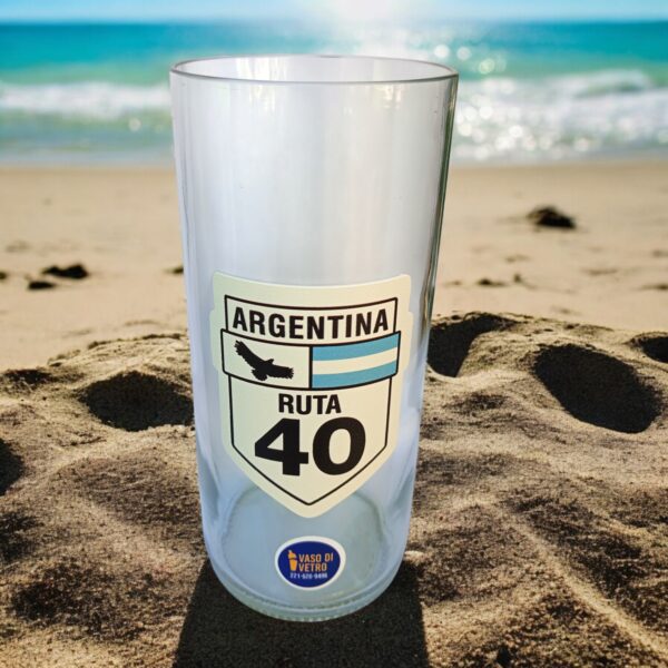 Regalo Original Vaso Ruta 40 Argentina VASODIVETRO La Plata