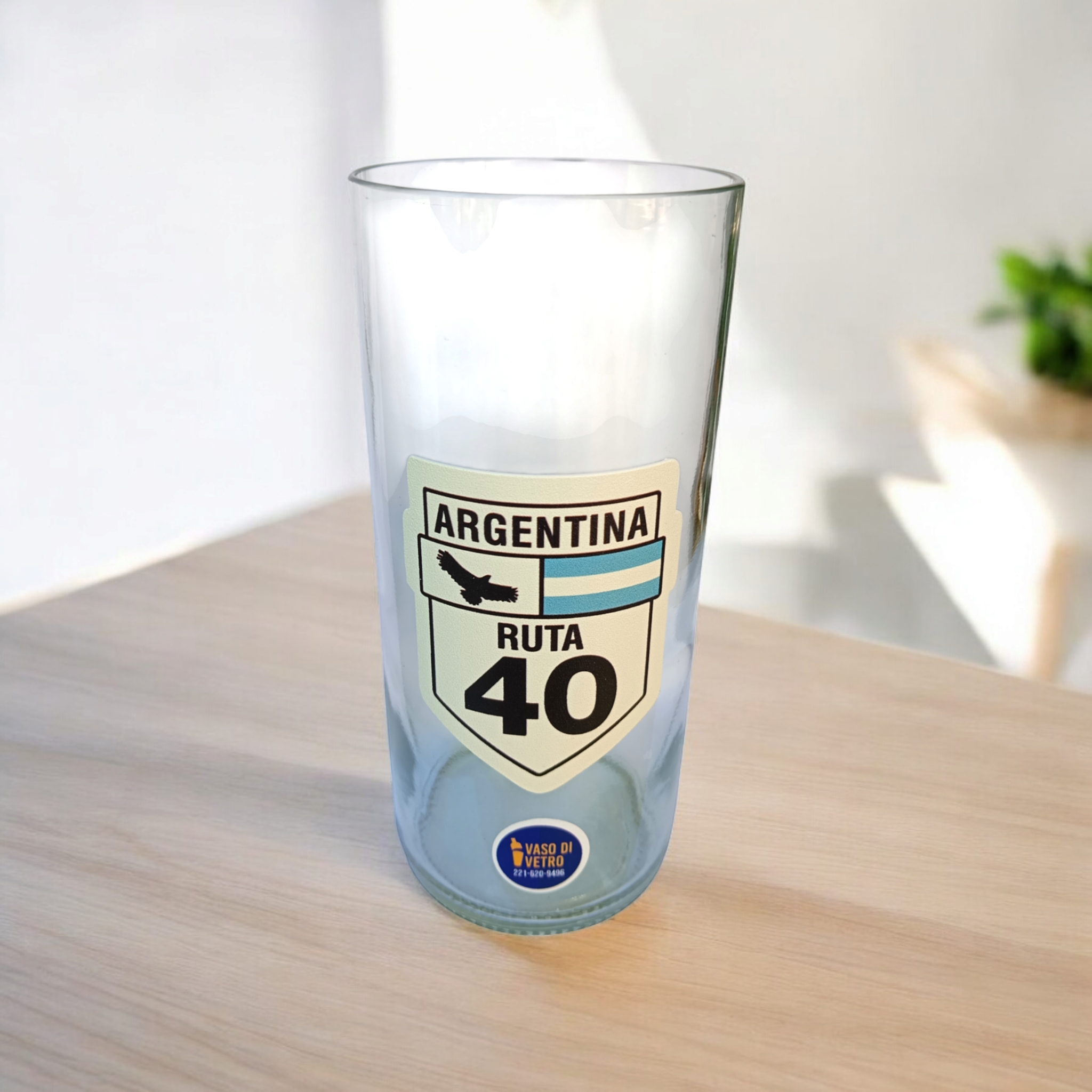 Regalo Original Vaso Ruta 40 Argentina VASODIVETRO La Plata