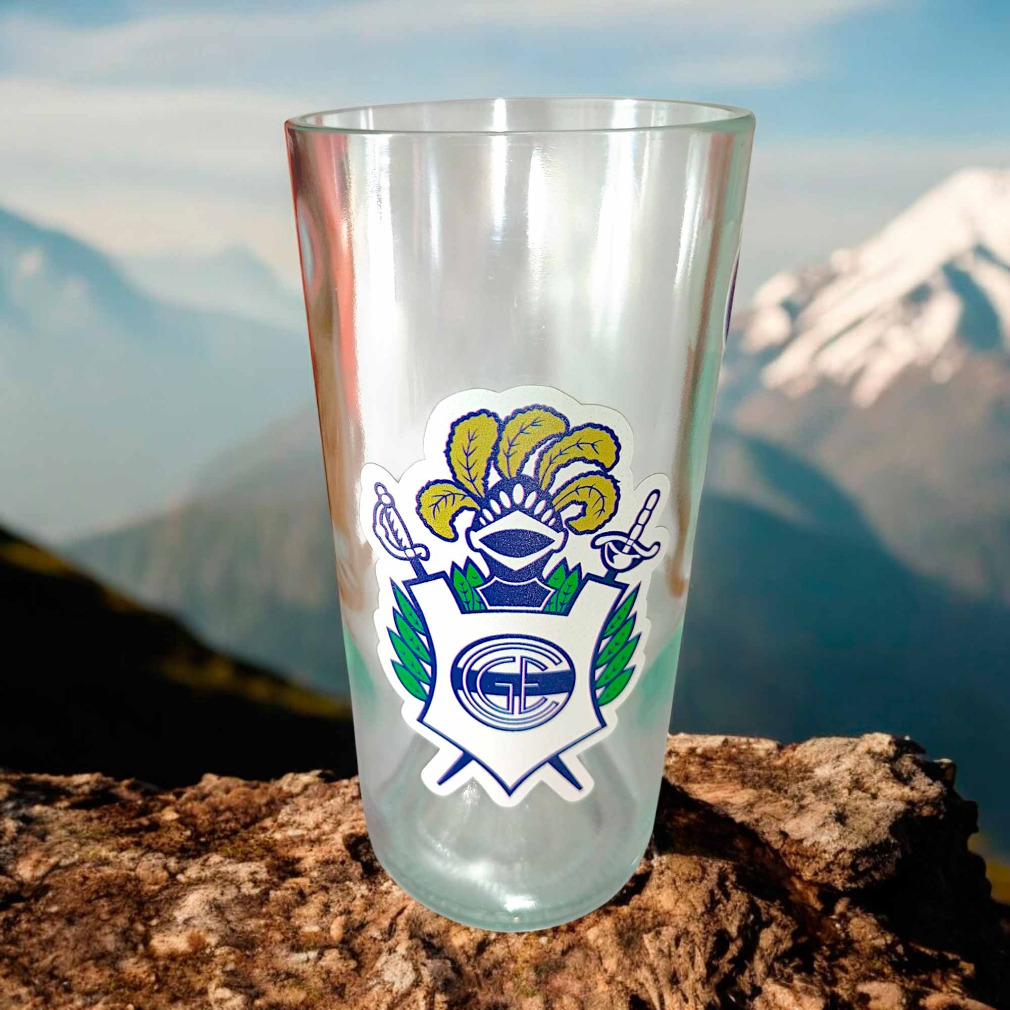 Vaso de Gimnasia de La Plata Regalo Original botella cortada