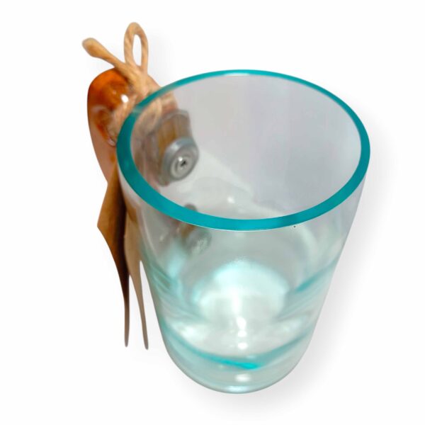Chopp de botella cortada Trasparente para regalar. Hecho por VASODIVETRO